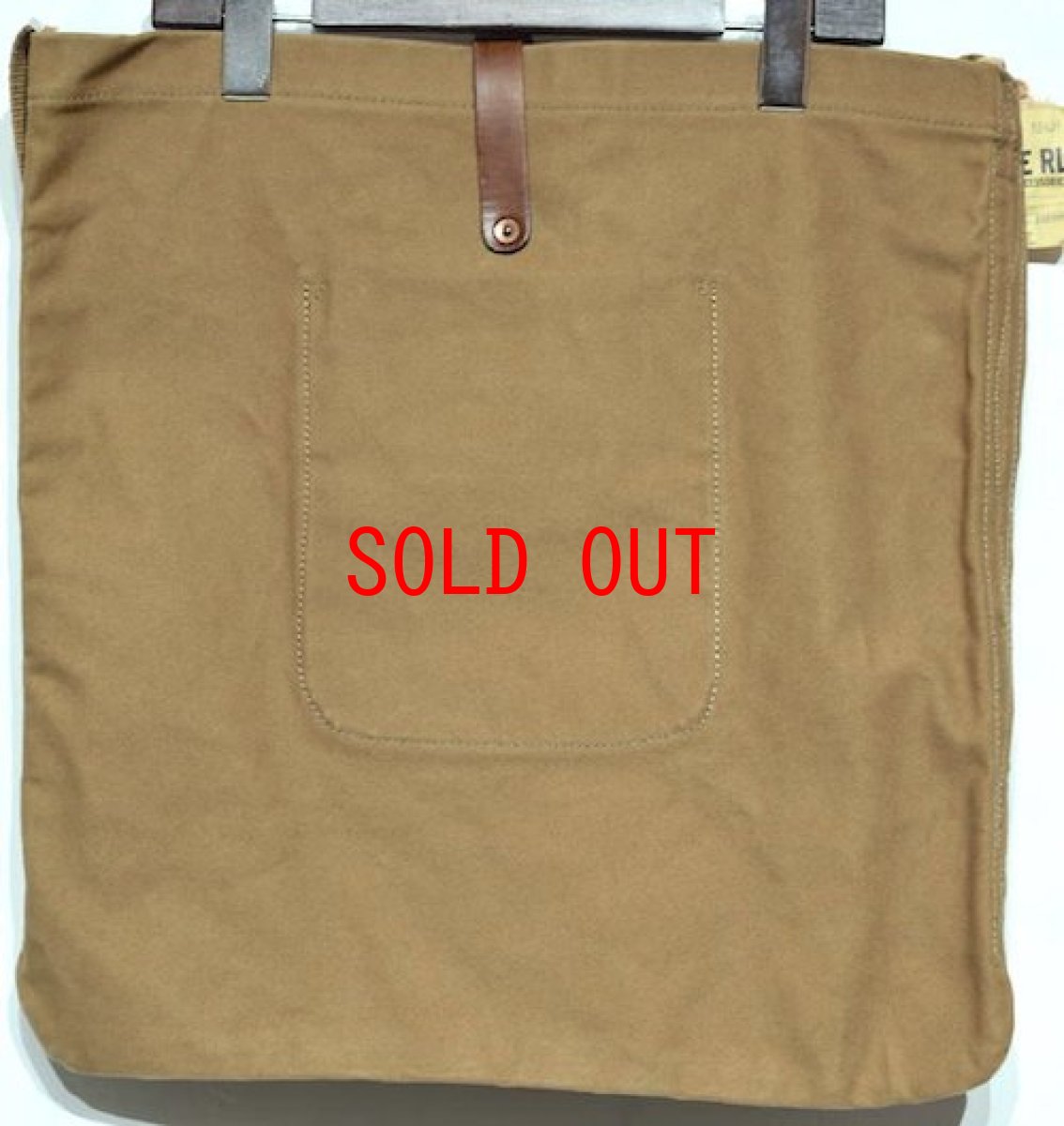 画像2: RRL(ダブルアール) Limited Edition Medium Circle Logo Canvas Shoulder Bag Light Brown Deadstock デッドストック ショルダーバッグ (2)