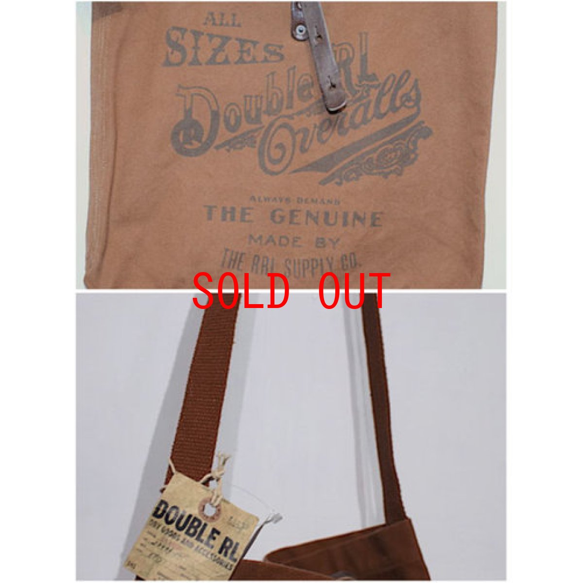画像3: RRL(ダブルアール) Limited Edition Medium Canvas Shoulder Bag Brown Deadstock デッドストック ショルダーバッグ (3)