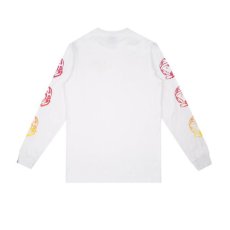 画像2: Billionaire Boys Club (ビリオネアボーイズクラブ) Gradient Helmet Print L/S Tee White 長袖 Tシャツ (2)