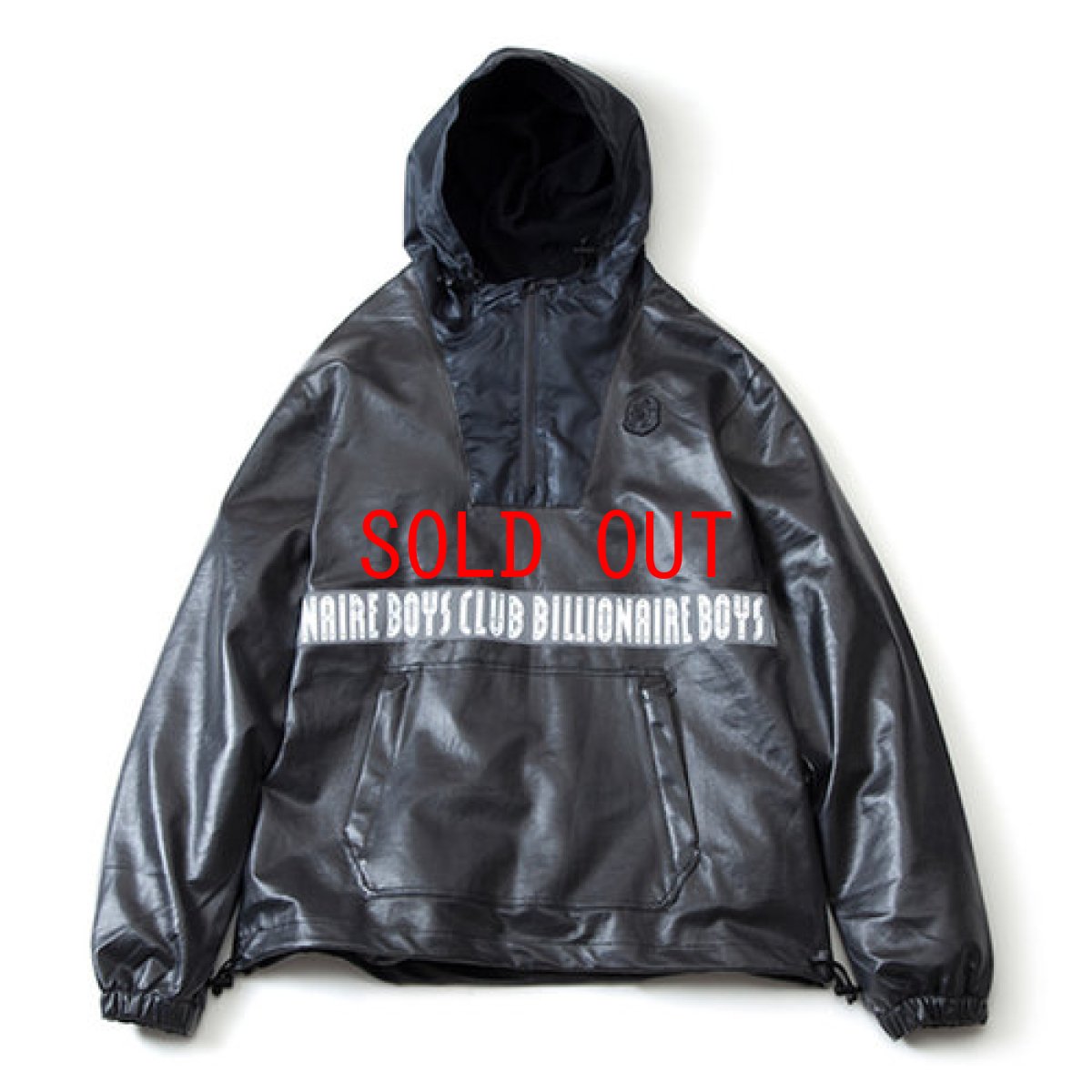 画像1: Zip Pullover Reflect Jacket Black ジップ プルオーバー (1)