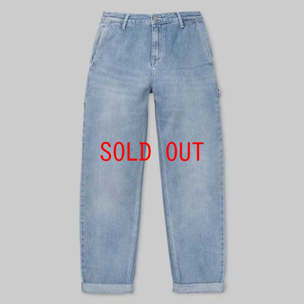 画像2: Pierce Pants Blue Light Stone Washed ウィメンズ デニムパンツ (2)