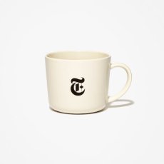 画像2: Porcelain T Logo Mug Cup White Grey マグカップ コップ (2)