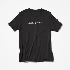 画像1: The NewYork Times(ニューヨーク タイムズ) Logo S/S Tee Black Beige 半袖 Tシャツ (1)