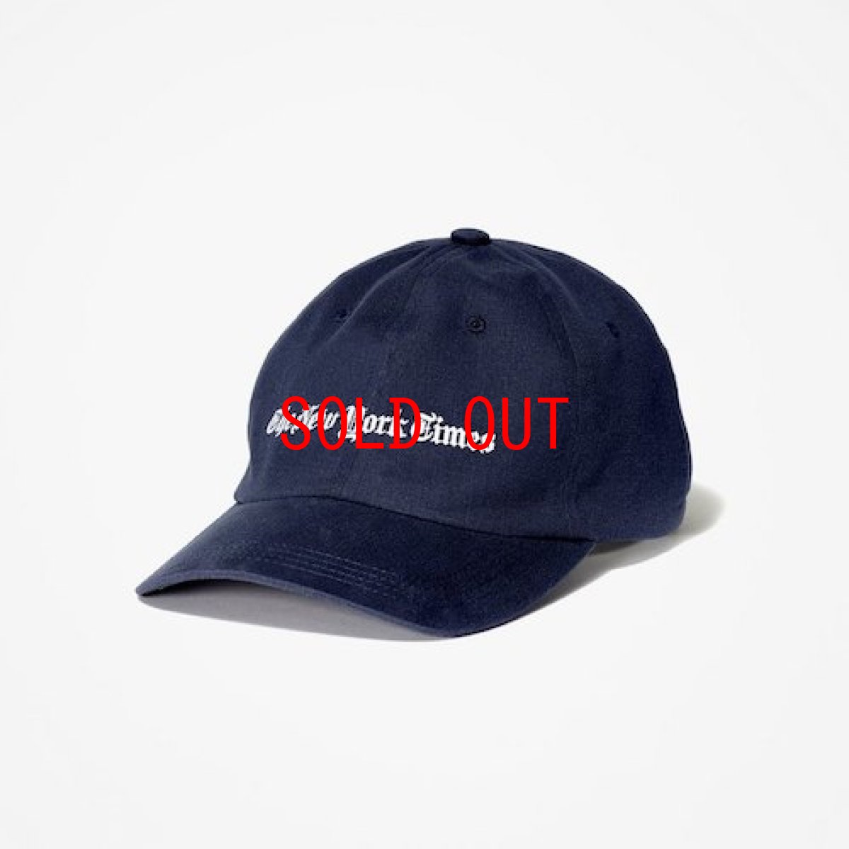 画像1: The NewYork Times(ニューヨーク タイムズ) Logo Ball Cap Navy ボール キャップ 帽子 (1)