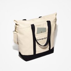 画像4: The NewYork Times Canvas Logo Shoulder Tote 2Way Bag Natural Black ニューヨーク タイムズ キャンバス ロゴ ショルダー トート バッグ (4)