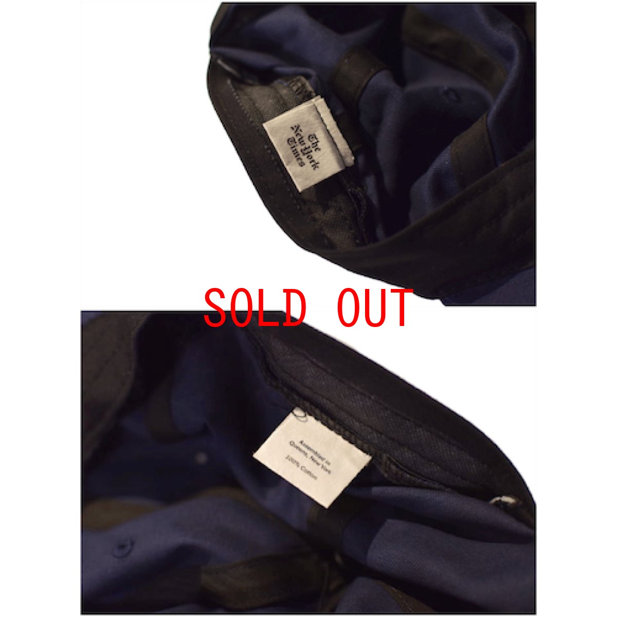 画像2: The NewYork Times(ニューヨーク タイムズ) Logo Ball Cap Navy ボール キャップ 帽子 (2)