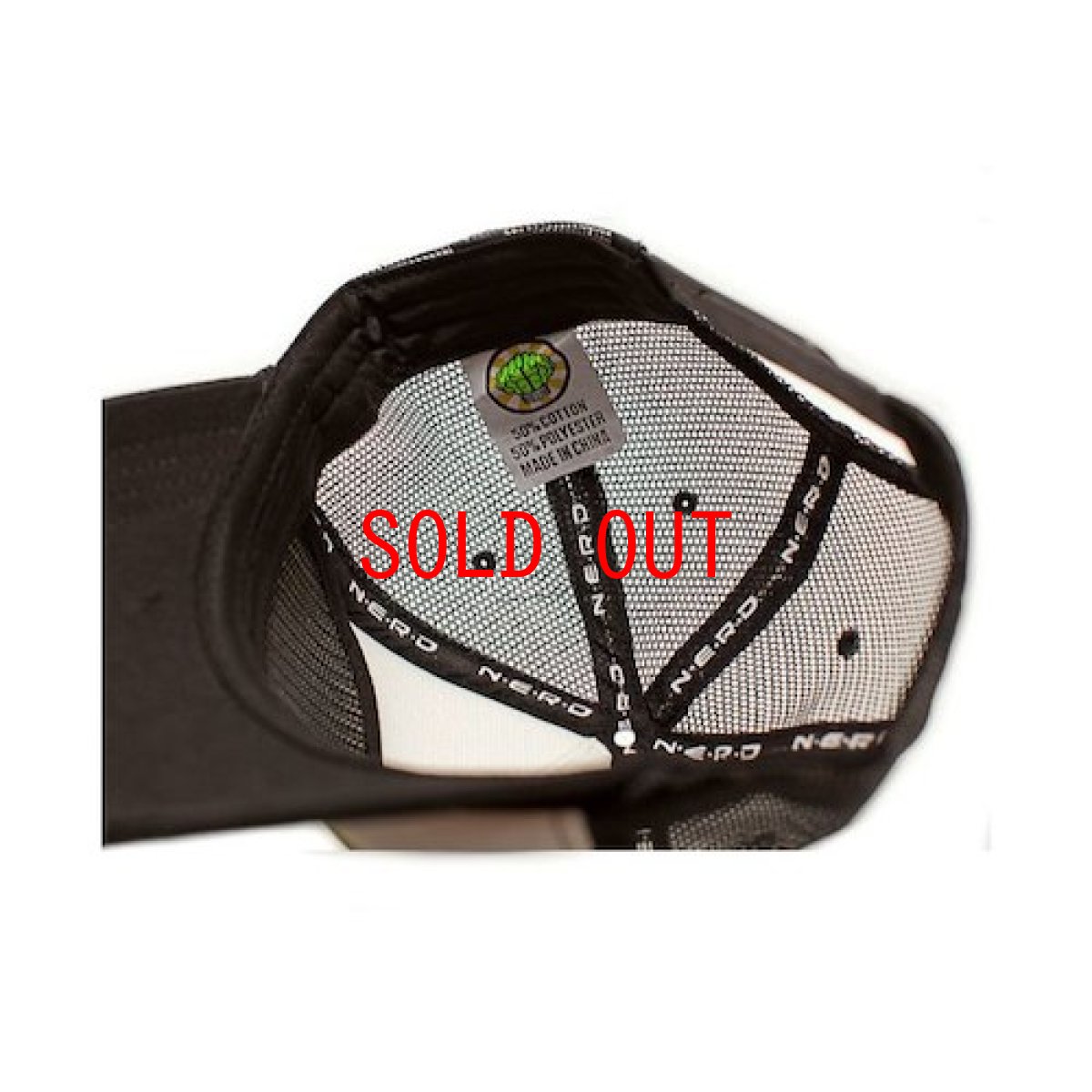 画像3: Mesh Cap Black メッシュ キャップ ブラック N.E.R.D エヌイーアールディー  (3)