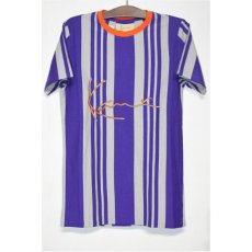 画像1: Karl Kani(カールカナイ) S/S Stripe Tee Purple Multi Color 半袖 ストライプ Tシャツ パープル  (1)