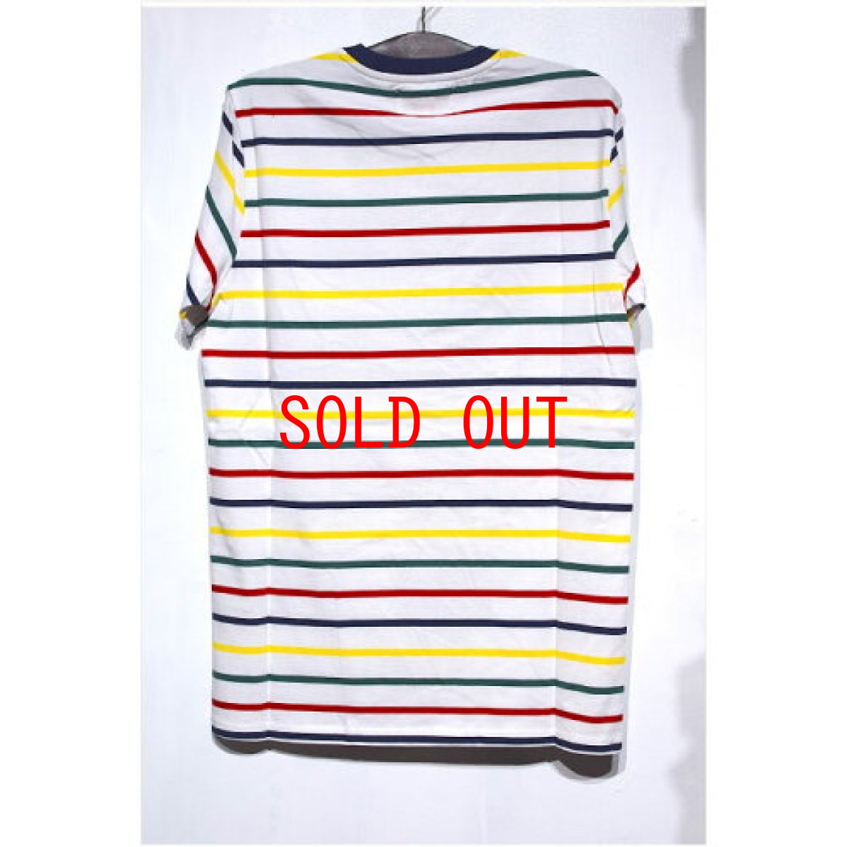 画像2: Karl Kani(カールカナイ) S/S Border Tee White Multi Color 半袖 ボーダー Tシャツ (2)