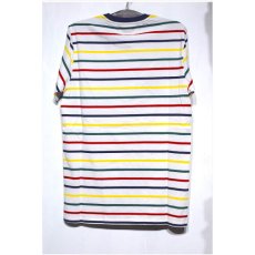 画像2: Karl Kani(カールカナイ) S/S Border Tee White Multi Color 半袖 ボーダー Tシャツ (2)