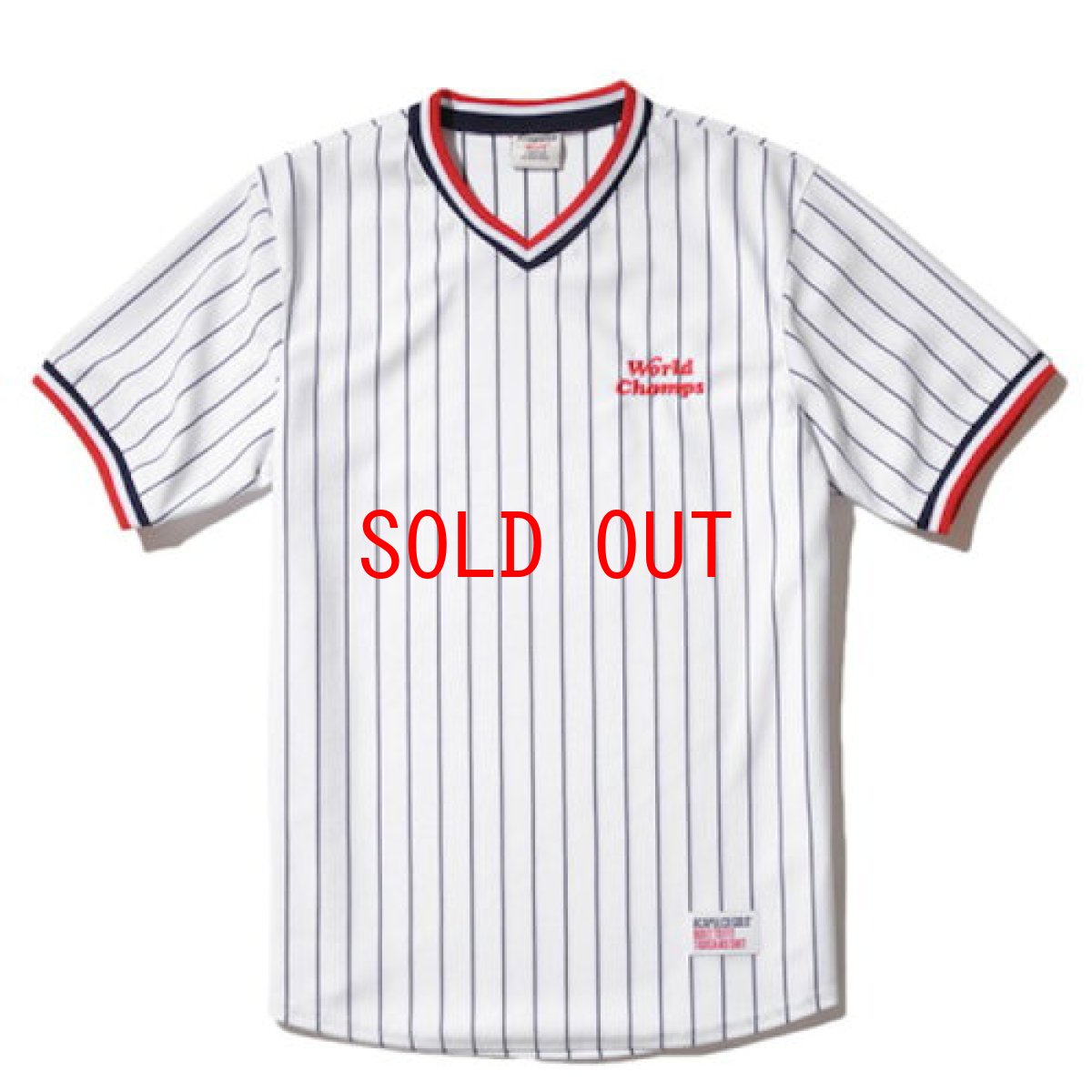 画像1: World Champion Game Jersey Pinstripe White ジャージ (1)