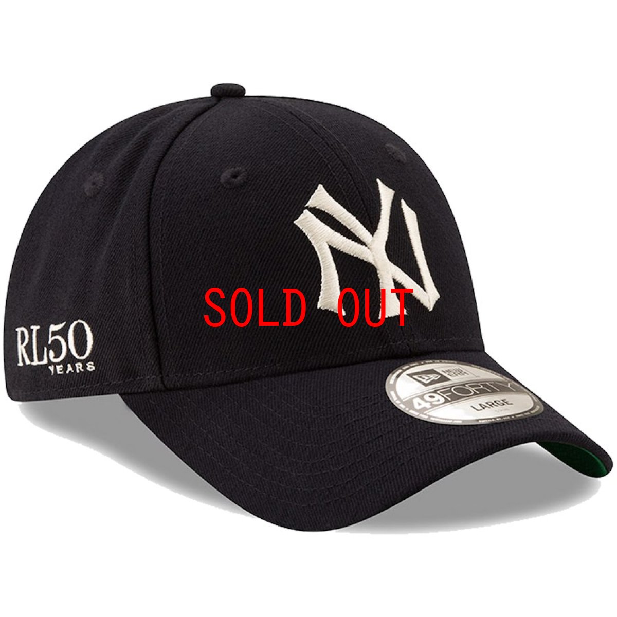 画像2: Polo Ralph Lauren(ポロ ラルフ ローレン) × New Era(ニューエラ) ×  New York Yankees(ニューヨークヤンキース) Navy 49FORTY Fitted Cap キャップ 帽子 collaboration コラボ (2)