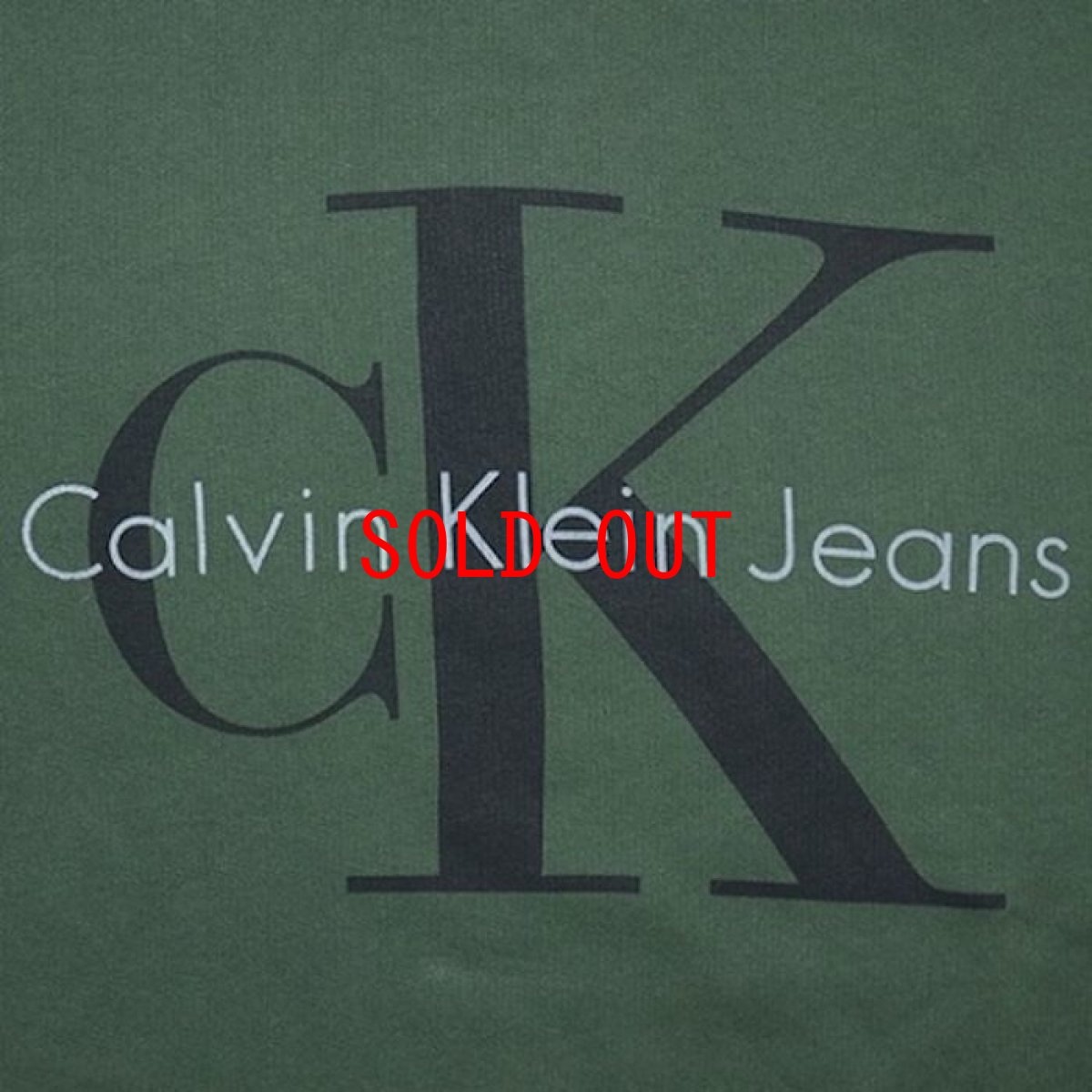 画像3: Calvin Klein Jeans(カルバンクライン ジーンズ) Classic Logo Pop Color Pullover Sweat Hoodie Green スウェット (3)