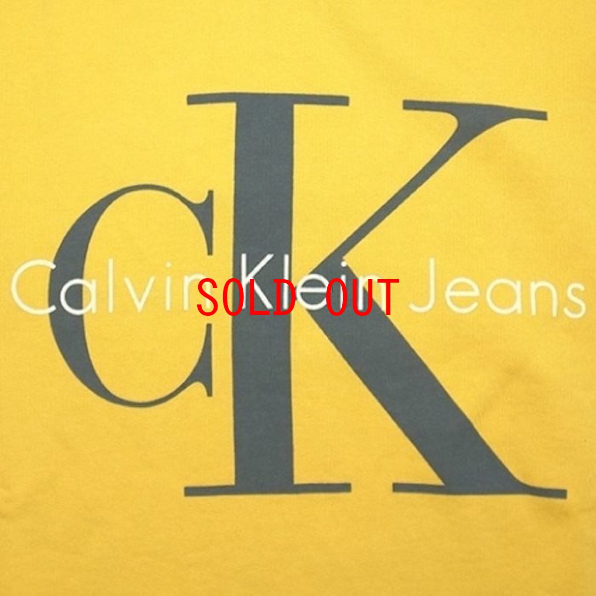 画像3: Calvin Klein Jeans(カルバンクライン ジーンズ) Classic Logo Pop Color Pullover Sweat Hoodie Yellow スウェット (3)