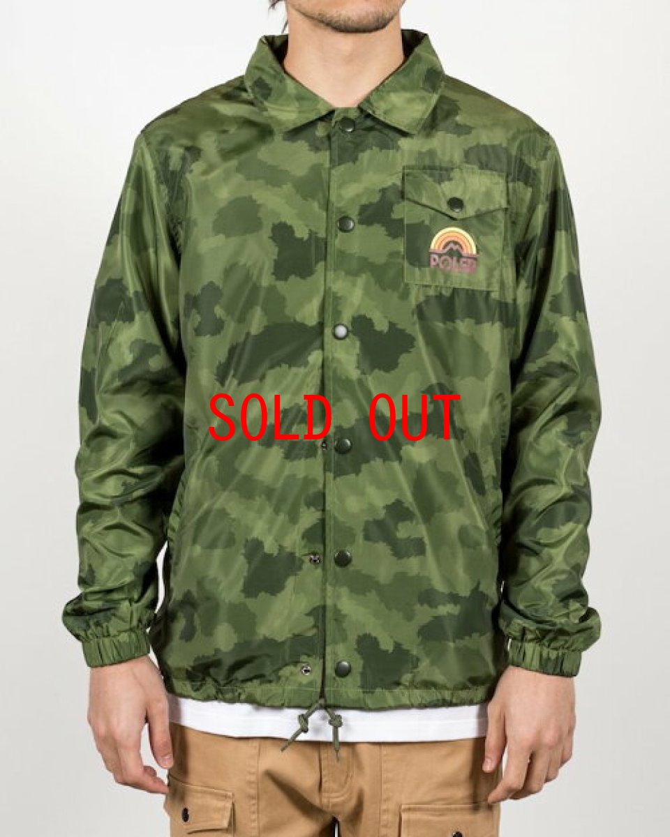 画像2: Poler(ポーラー) Mountain Rainbow Coaches Jacket マウンテン レインボー コーチジャケット  (2)