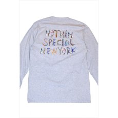 画像1: Nothin' Special(ナッシン スペシャル) Liquid Pocket Tee Grey 長袖 ポケット Tシャツ  (1)