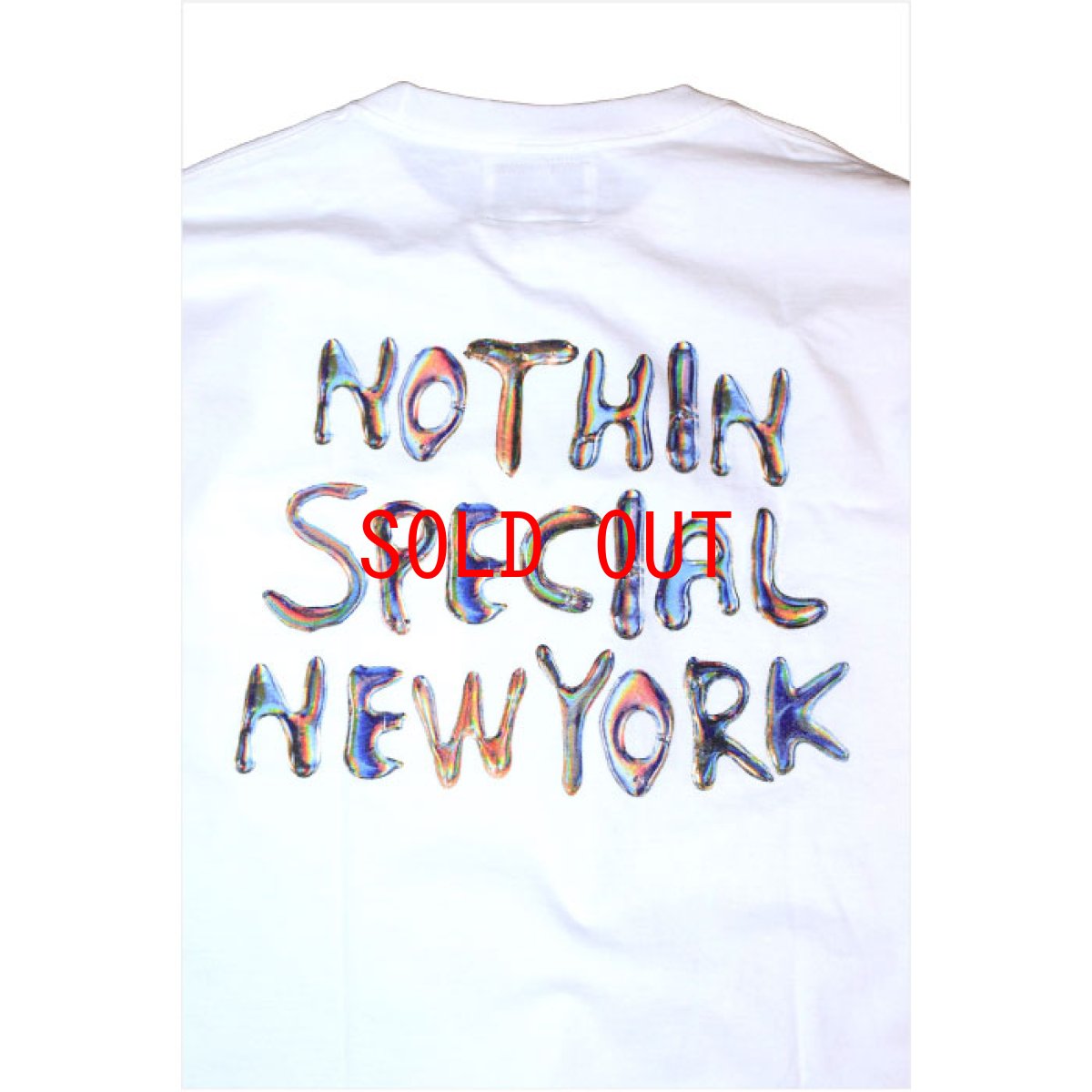 画像3: Nothin' Special(ナッシン スペシャル) Liquid Pocket Tee White 長袖 ポケット Tシャツ  (3)