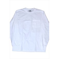 画像2: Nothin' Special(ナッシン スペシャル) Liquid Pocket Tee White 長袖 ポケット Tシャツ  (2)