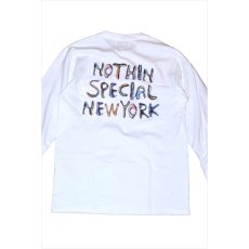 画像1: Nothin' Special(ナッシン スペシャル) Liquid Pocket Tee White 長袖 ポケット Tシャツ  (1)