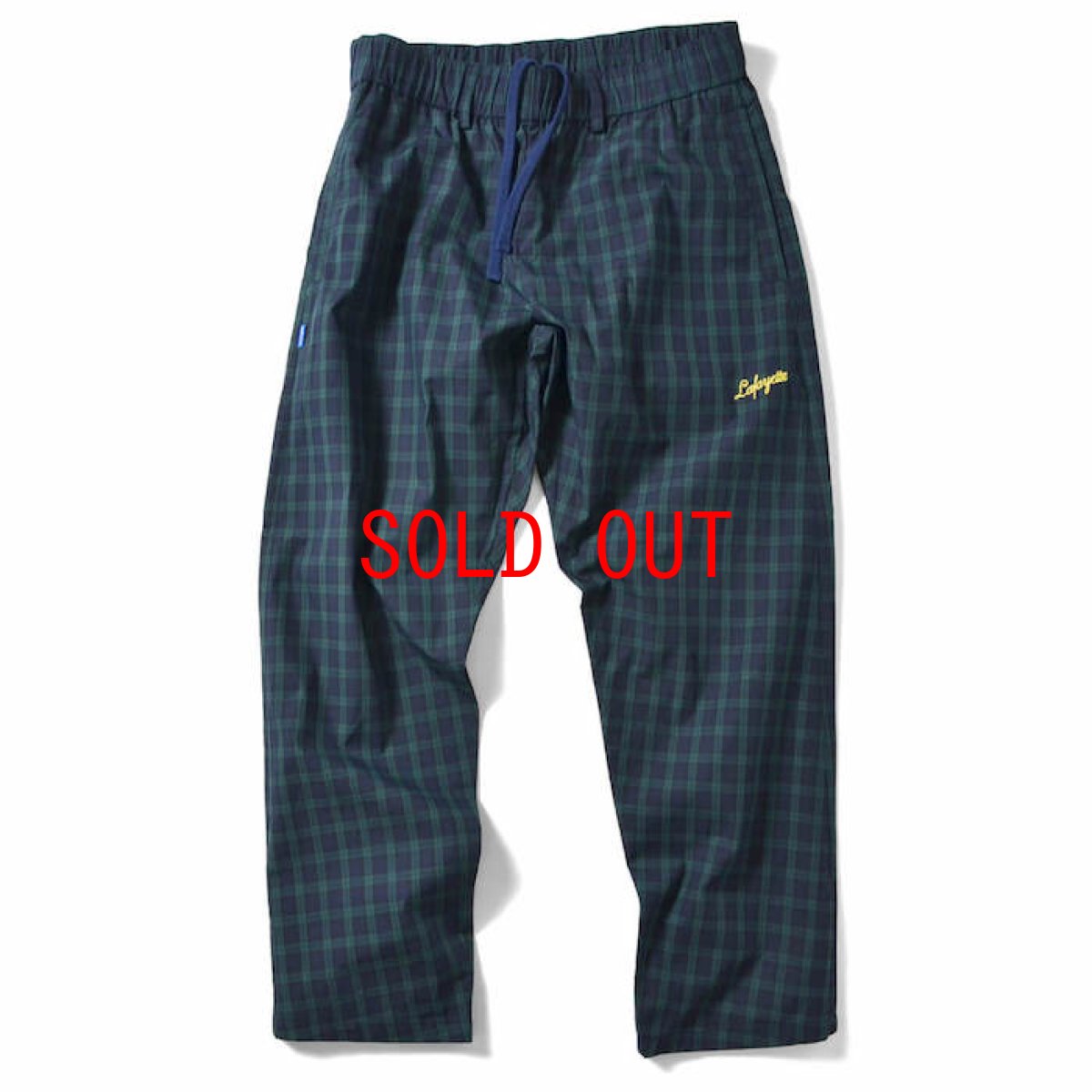 画像1: Tartan Check Pajama Pants Green set up チェック Black Watch (1)