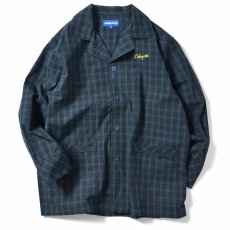 画像2: Tartan Check Pajama Shirt Green set up チェック Black Watch (2)