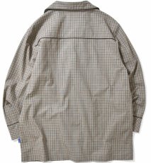 画像3: Tartan Check Pajama Shirt Grey set up チェック (3)