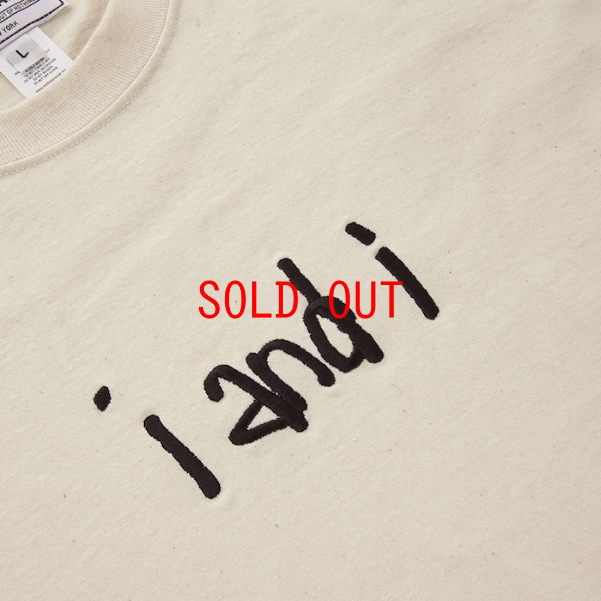 画像2: Nothin' Special(ナッシン スペシャル) I And I Tee White 長袖 ポケット Tシャツ  (2)