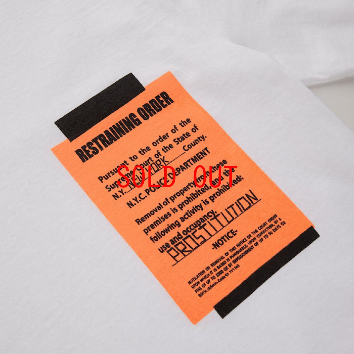 画像2: Nothin' Special(ナッシン スペシャル) Happy Ending Tee White 長袖 ポケット Tシャツ  (2)