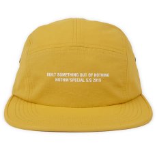 画像2: Nothin' Special(ナッシン スペシャル) Out Of Nothing 5-Panel Nylon Camp Cap Yellow ナイロン キャンプ キャップ ジェット Made In USA  (2)