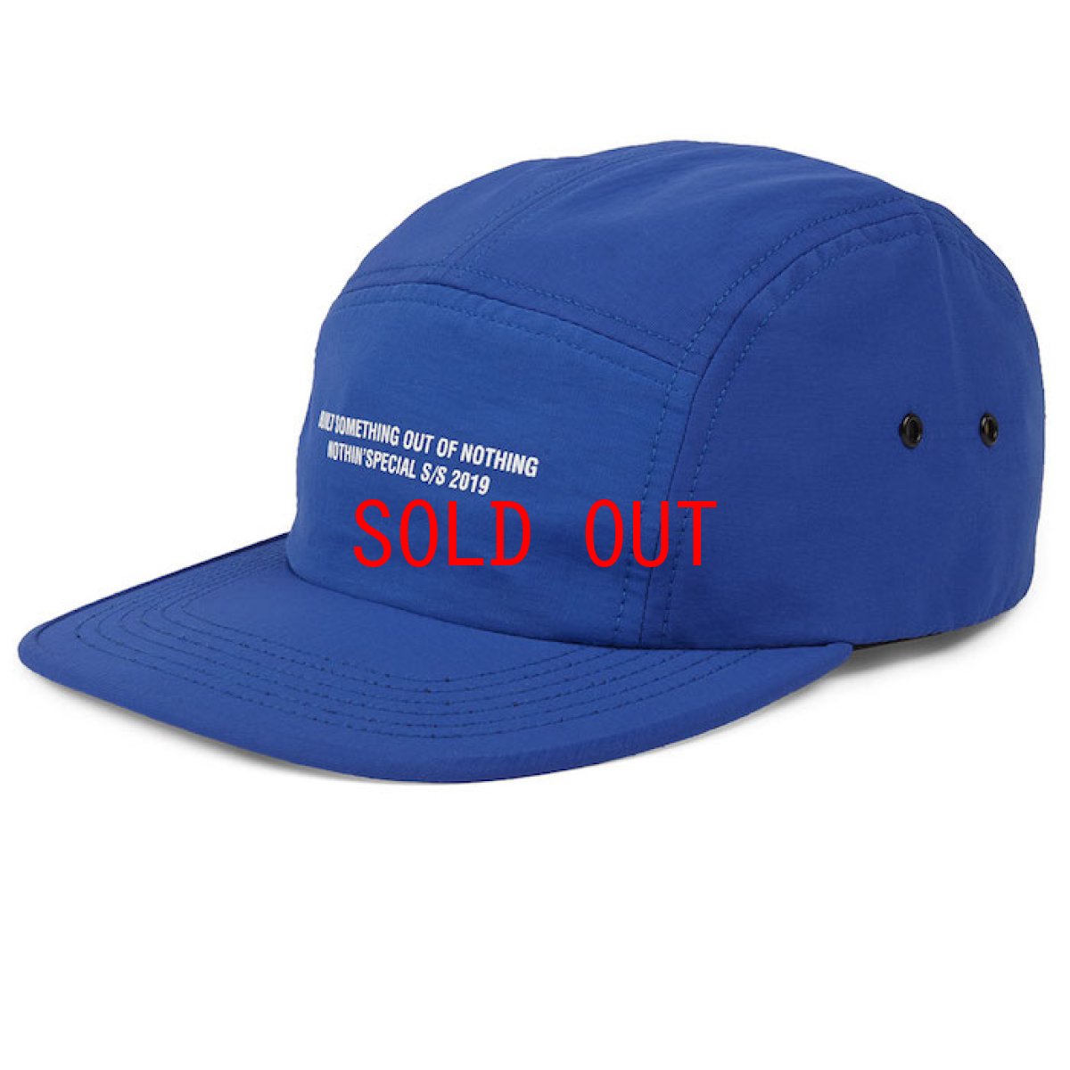 画像1: Nothin' Special(ナッシン スペシャル) Out Of Nothing 5-Panel Nylon Camp Cap Royal Blue ナイロン キャンプ キャップ ジェット Made In USA  (1)