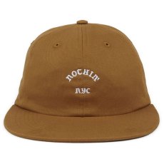 画像1: Nothin' Special(ナッシン スペシャル) 6-Panel Cap Brown ブラウン Leather レザー バック キャップ Made In USA  (1)