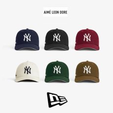画像4: Aime Leon dore(エイメ レオン ドレ) × New Era (ニューエラ) LP 59Fifty Cap NewYork Yankees  Maroon White ニューヨーク ヤンキース Kith ネイビー ホワイト (4)