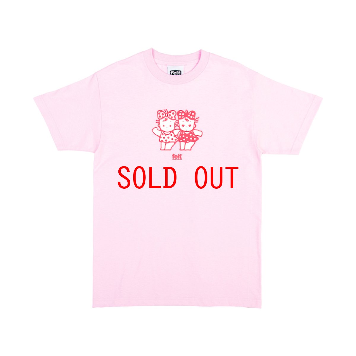 画像1: Felt(フェルト) Shibuya Twins S/S Tee Pink Tシャツ (1)