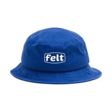 画像2: Felt(フェルト) Work Logo BucketWhite Blue  ロゴ バケット ハット (2)