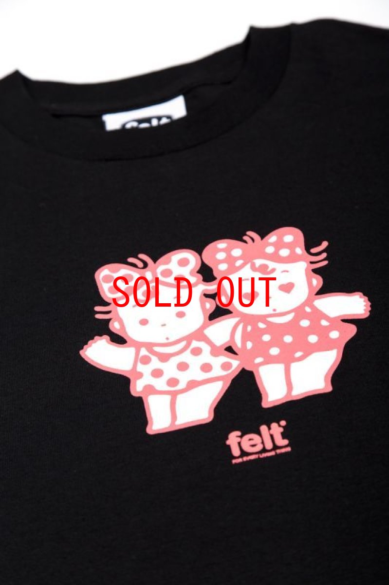 画像3: Felt(フェルト) Shibuya Twins S/S Tee Black Tシャツ (3)