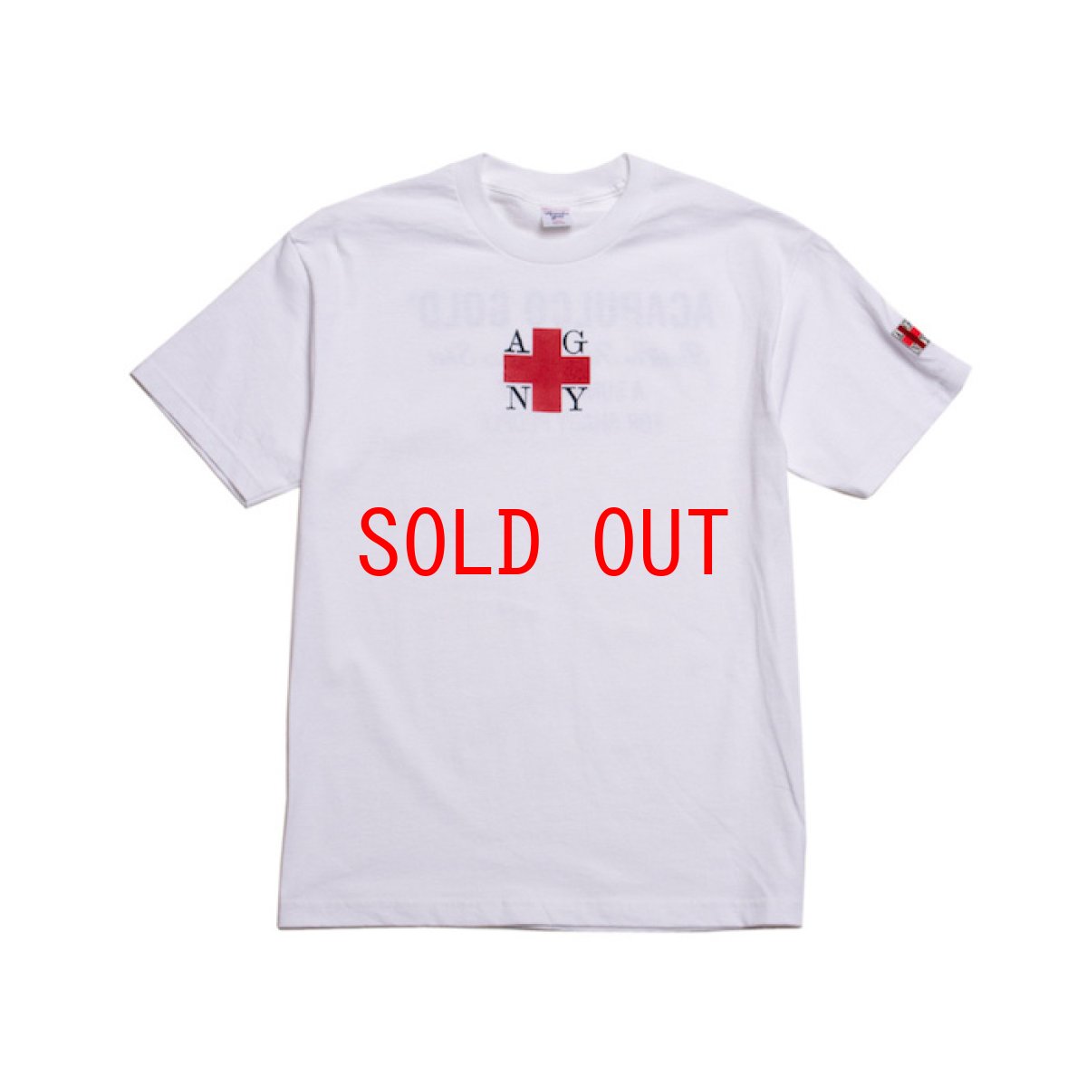 画像1: NY Square Logo S/S Tee White Tシャツ (1)