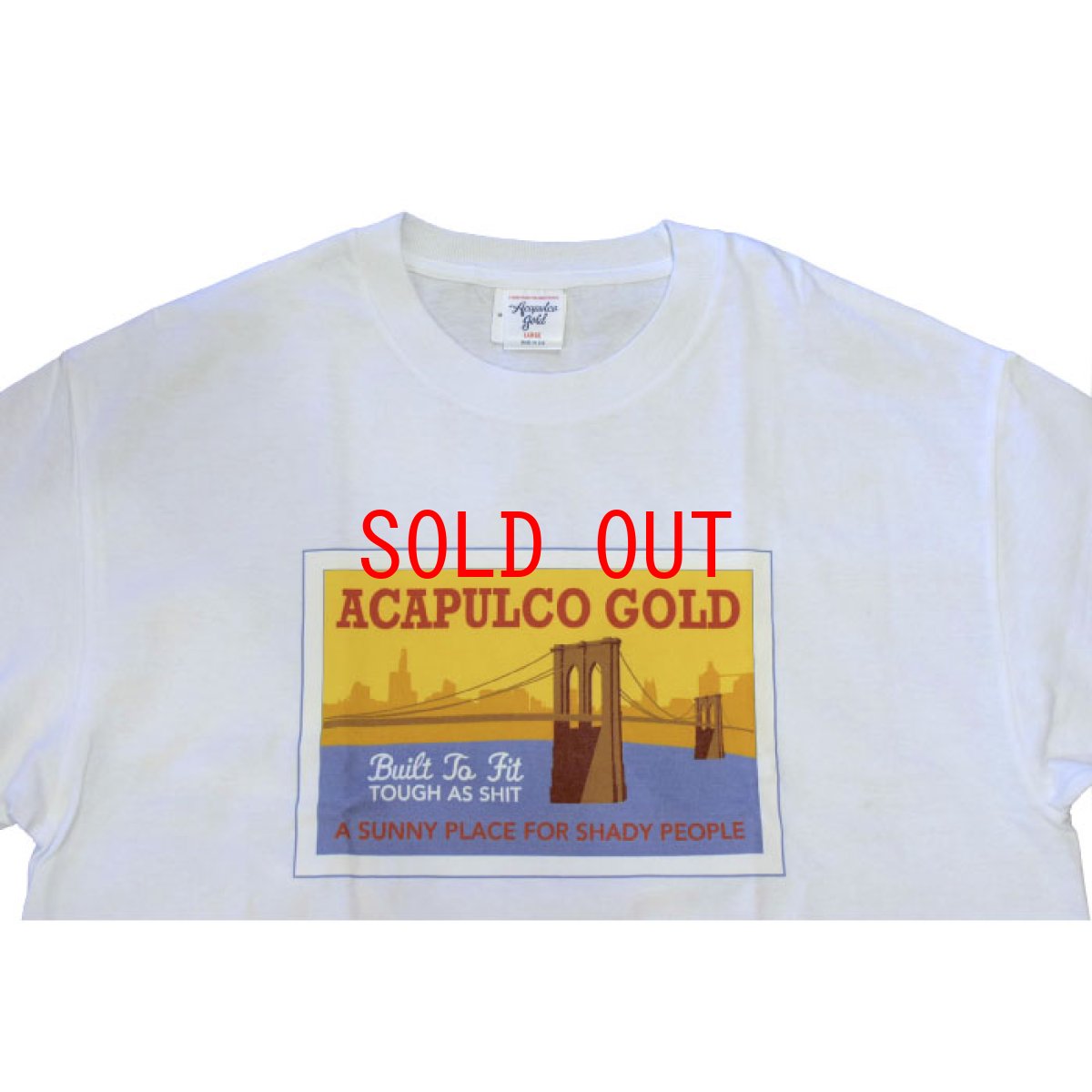 画像2: Brooklyn Bridge S/S Tee White Black Tシャツ ブルックリン ブリッジ post card (2)