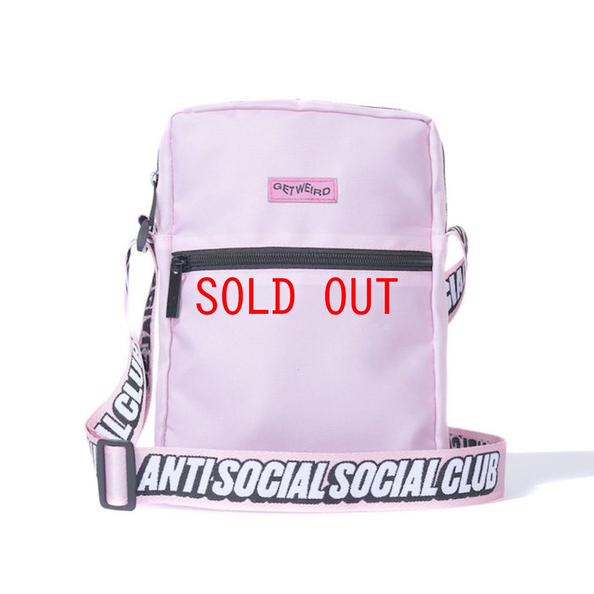 画像1: Anti Social Social Club(アンチ ソーシャル ソーシャル クラブ)Side Logo Mini Pouch Pink Logo ロゴ サイド ミニ ポーチ (1)