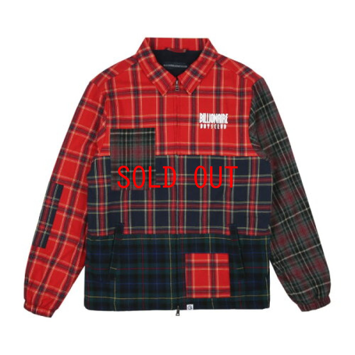 画像1: Multi check zip jacket Patchwork パッチワーク ジャケット  (1)