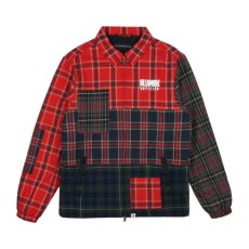 画像1: Multi check zip jacket Patchwork パッチワーク ジャケット  (1)