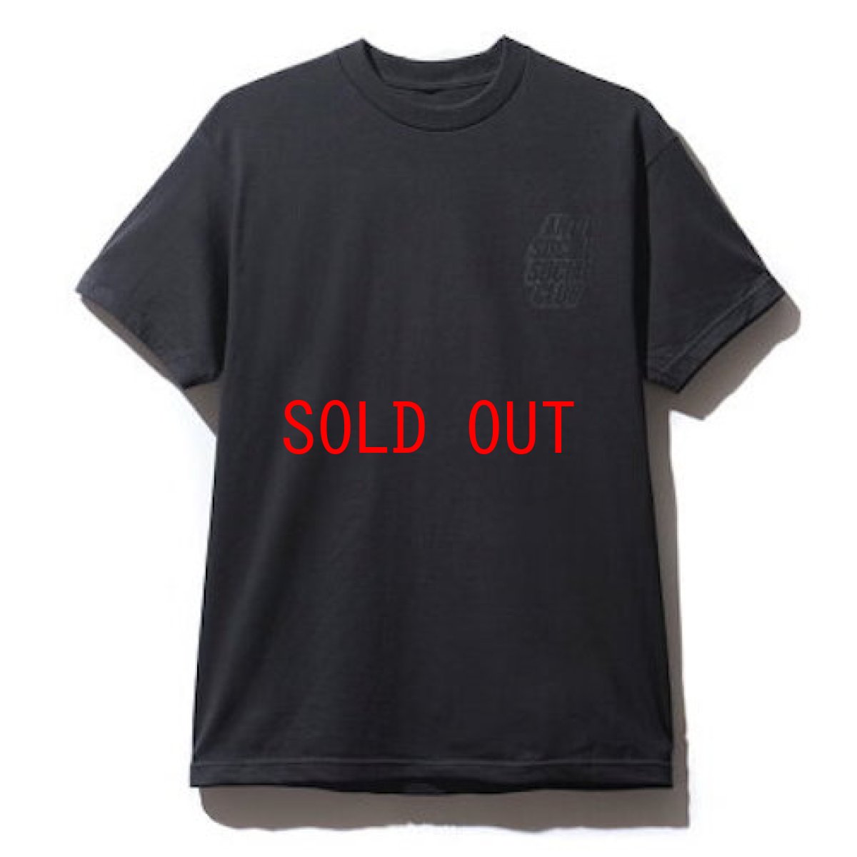 画像2: Anti Social Social Club(アンチ ソーシャル ソーシャル クラブ)Black Blocked S/S Tee Logo ロゴ 半袖 Tシャツ (2)