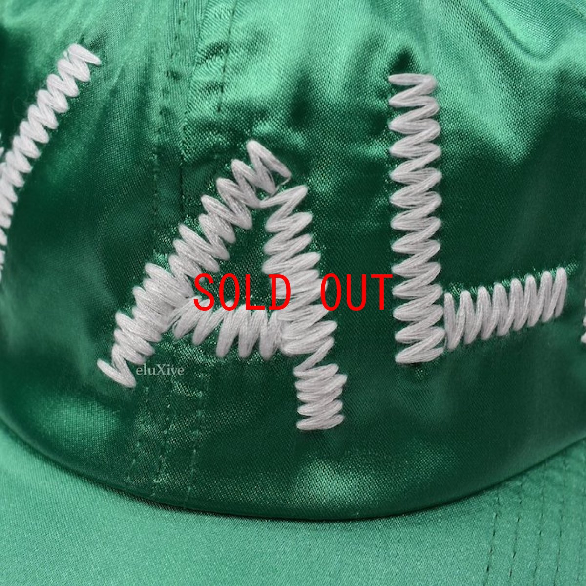 画像2: Cactus Plant Flea Market(カクタスプラントフリーマーケット)×Human Made(ヒューマンメイド) cpfm Dry Alls Ball Cap Hat Green サテン ボール キャップ ハット 帽子 (2)