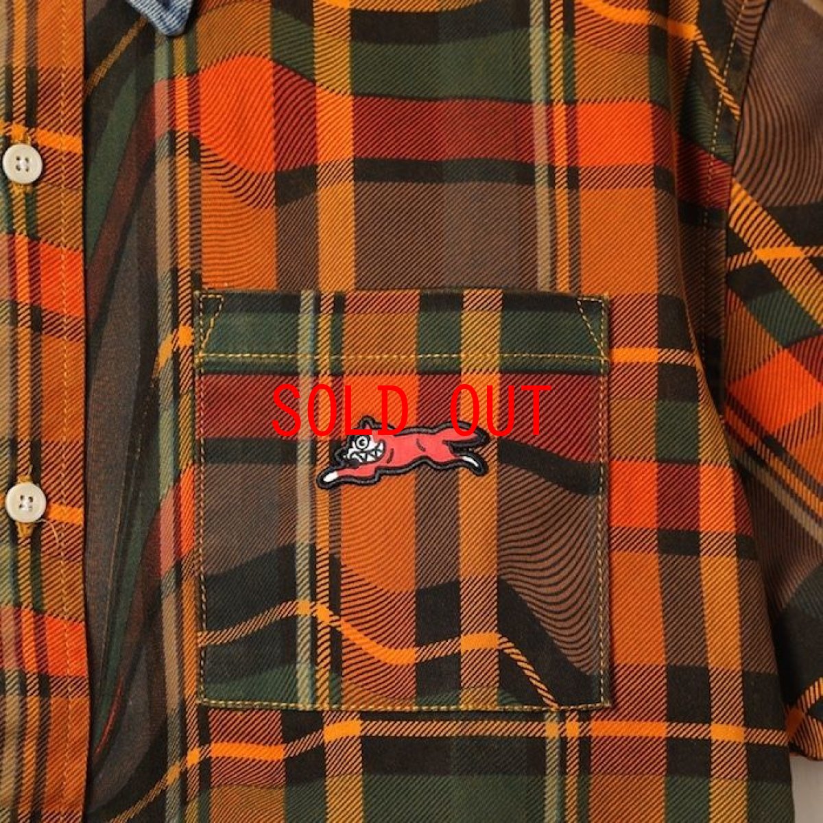 画像3: Strawberry S/S Shirts Denim Check シャツ デニム チェック (3)