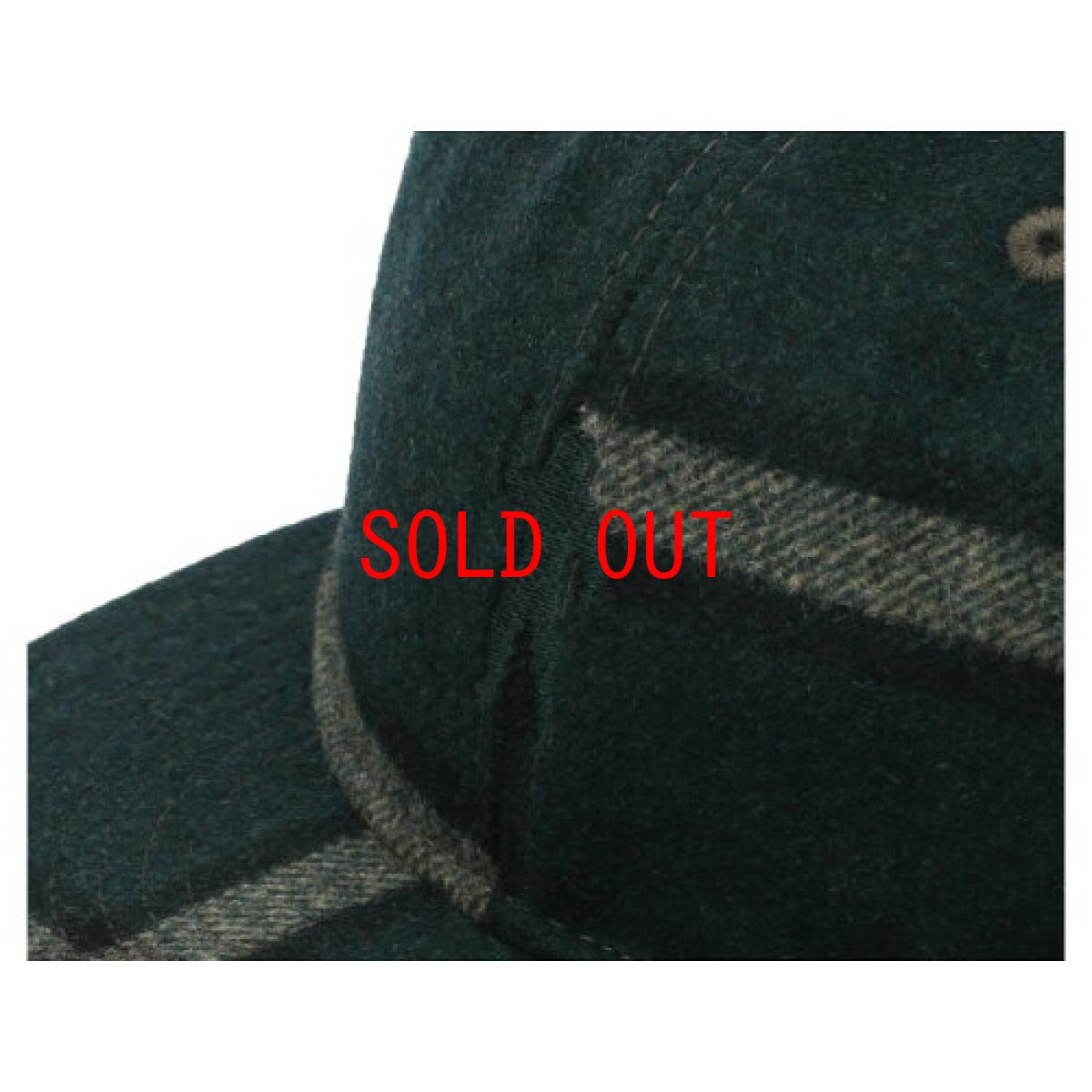 画像3: Billionaire Boys Club (ビリオネアボーイズクラブ)Check Leather Strap Cap check Green チェック レザー ストラップ Flannel  (3)