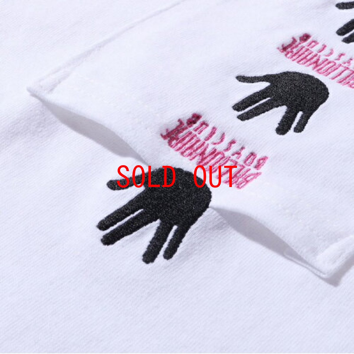 画像8: Billionaire Boys Club (ビリオネアボーイズクラブ)Hand sign Pocket L/S Tee White ハンド サイン ポケット Long Sleeve Tシャツ (8)