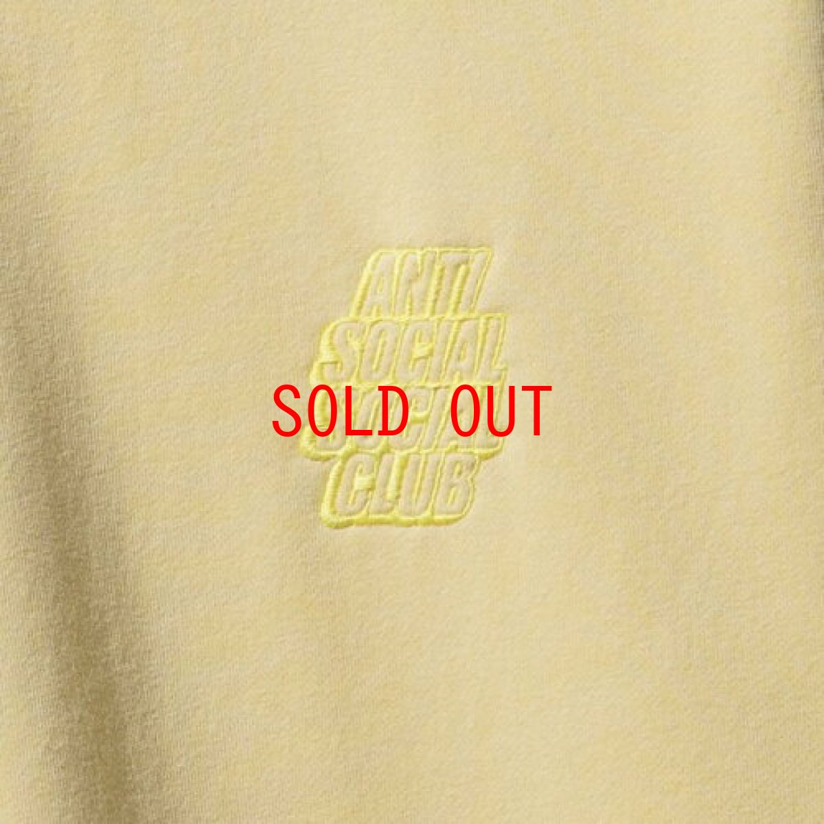 画像3: Anti Social Social Club(アンチ ソーシャル ソーシャル クラブ)Invincible Logo Crew Neck Sweat Yellow Logo ロゴ クルー ネック 刺繍 スウェット (3)