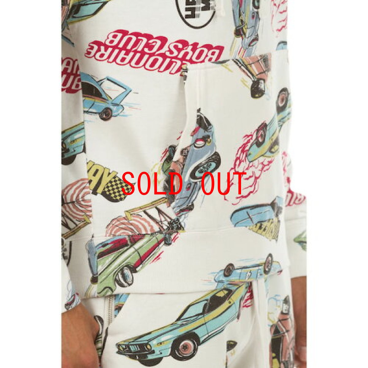 画像3: Billionaire Boys Club (ビリオネアボーイズクラブ)Speedway Sweat Hoodie White スウェット フーディー (3)