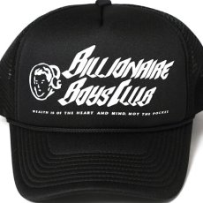 画像3: Billionaire Boys Club (ビリオネアボーイズクラブ)Flying Logo Mesh Trucker Cap Balck ロゴ メッシュ トラッカー キャップ (3)