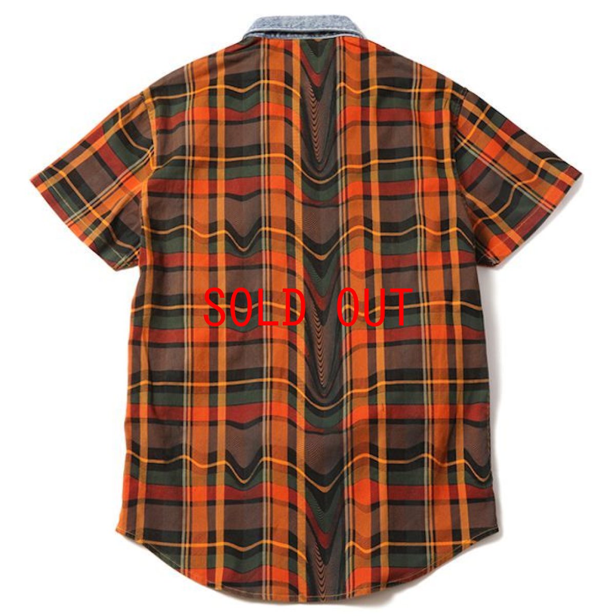 画像2: Strawberry S/S Shirts Denim Check シャツ デニム チェック (2)