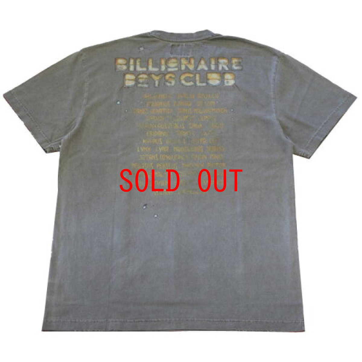 画像2: Billionaire Boys Club (ビリオネアボーイズクラブ)Darkside Damaged S/S Tee ダメージ 加工 Wash ウォッシュ ダークサイド Space Tシャツ (2)
